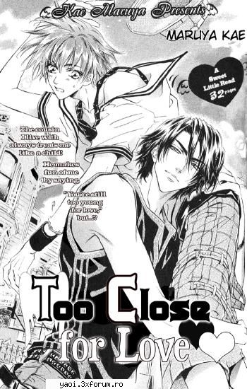 Too close 4 love - brotherly love... nothing can compete with it - Manga
